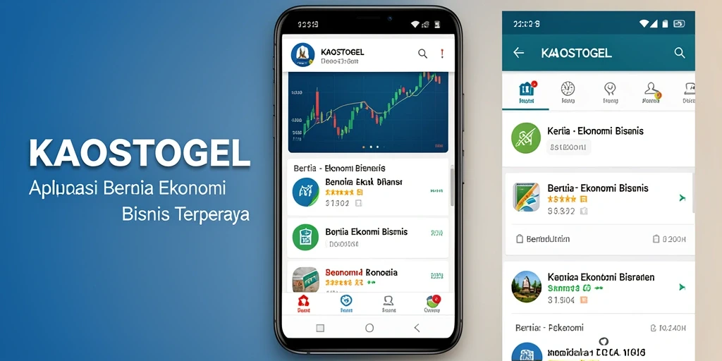Tampilan antarmuka KAOSTOGEL yang modern dan informatif.