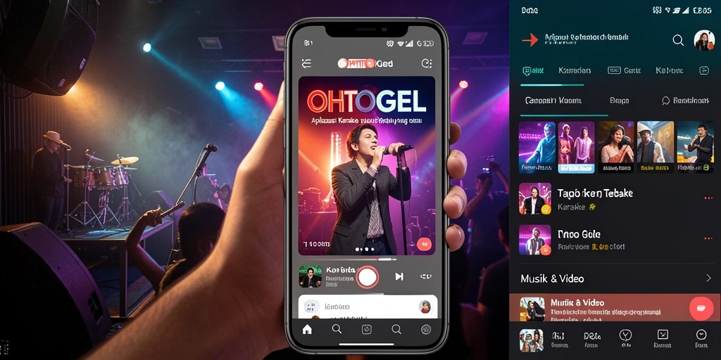 Tampilan antarmuka OHTOGEL yang menarik dan fungsional untuk Karaoke.