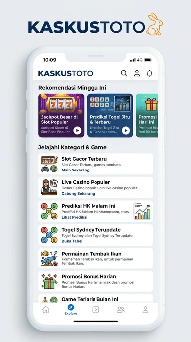 Tampilan katalog aplikasi kaskustoto