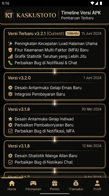 Tampilan riwayat versi kaskustoto